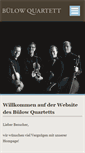 Mobile Screenshot of buelowquartett.de