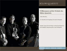 Tablet Screenshot of buelowquartett.de